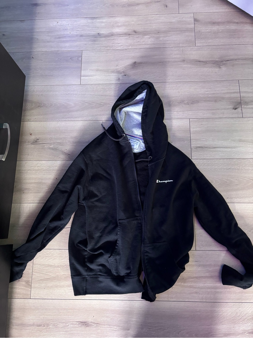 Champion Black Full-Zip Hoodie Jacket